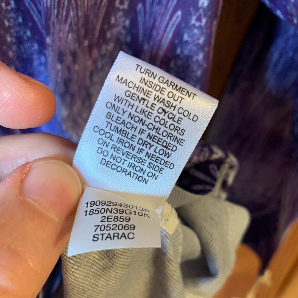 NWT World Unity Shirt Misty Blue Purple Medium New - Picture 5 of 14